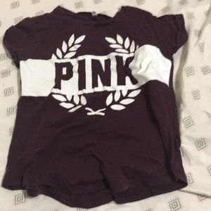 Pink burgundy shirt